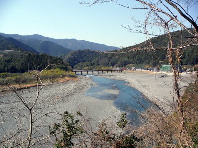 大井川の景色