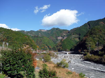 梅ヶ島への道