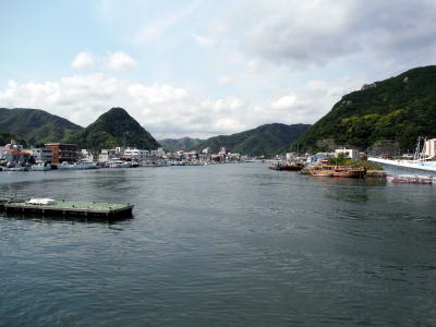 下田の町全景