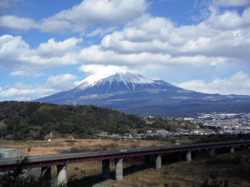 富士川と富士山