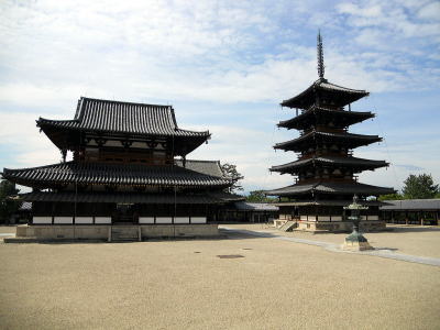 世界遺産の法隆寺