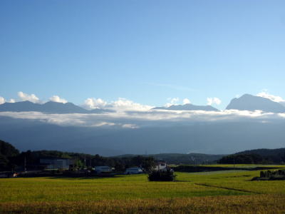 南アルプスの景色