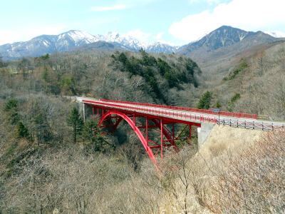 春の東沢大橋